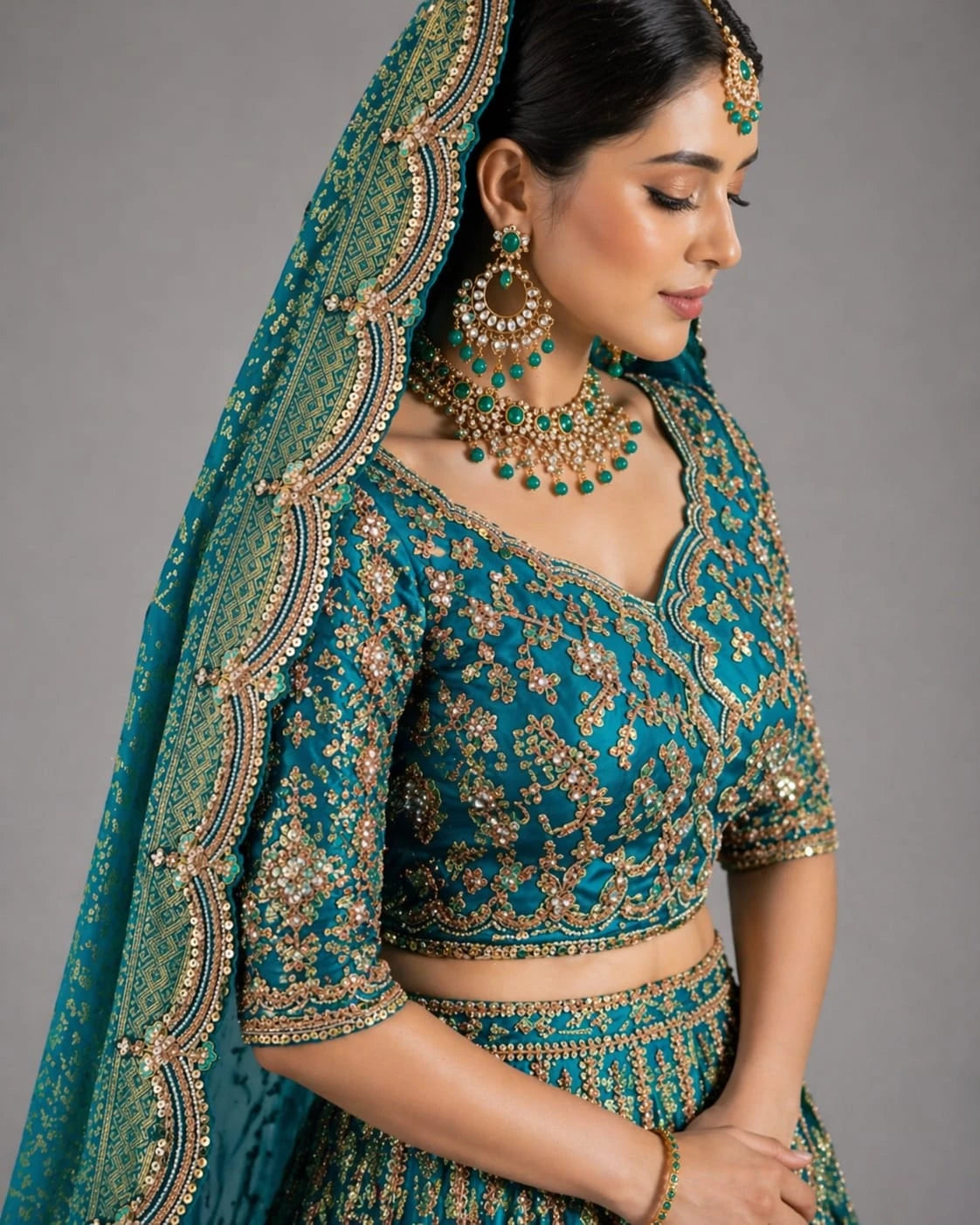 rama embroidered lehenga