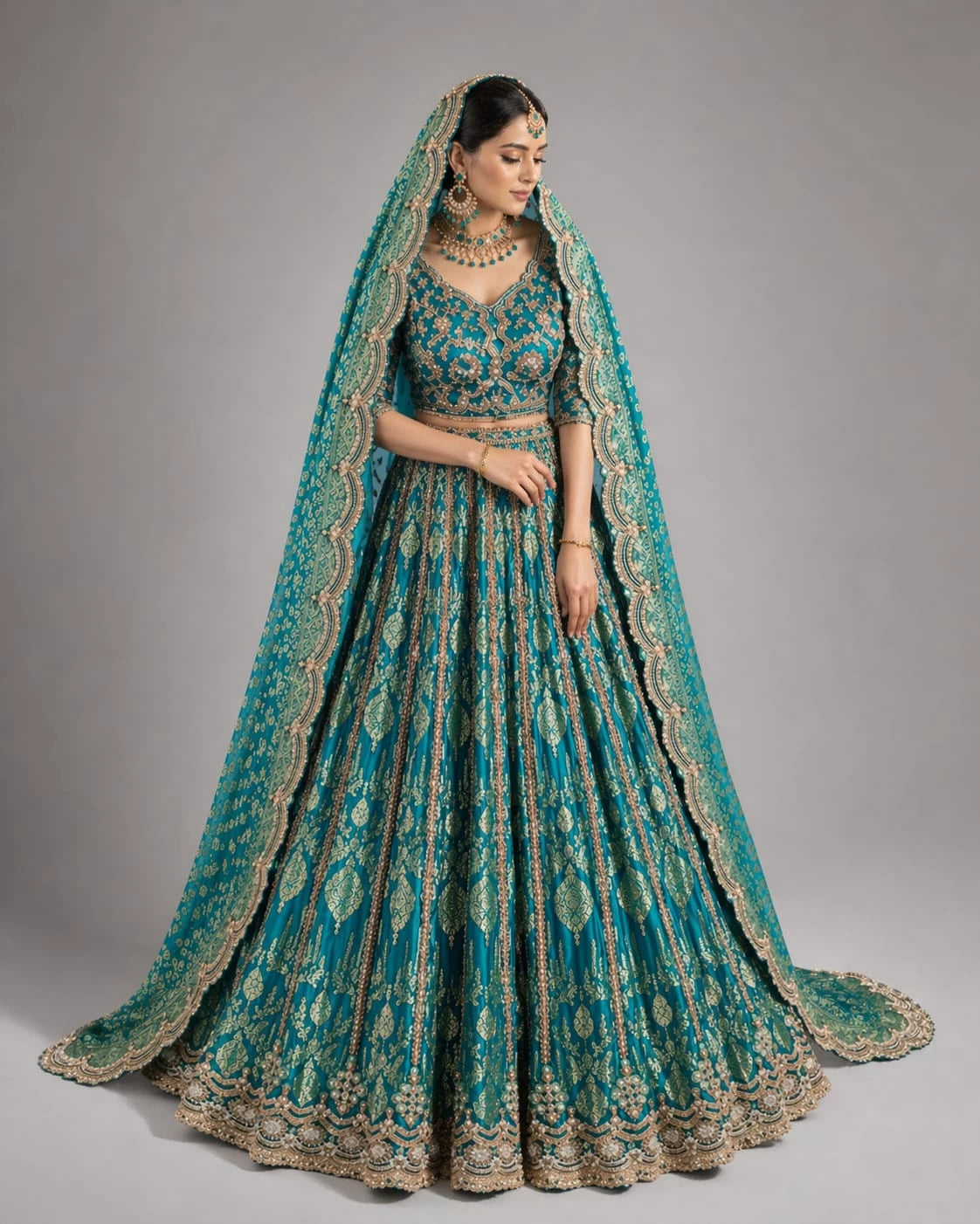 rama embroidered lehenga