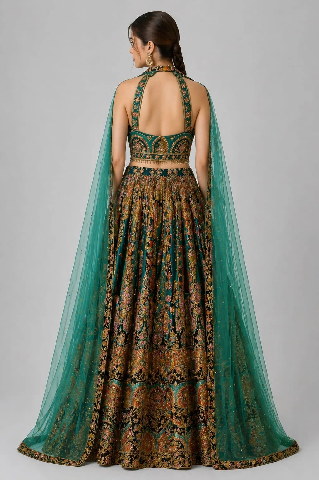 rama green lehenga