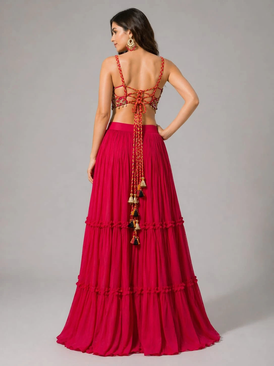 corset blouse lehenga