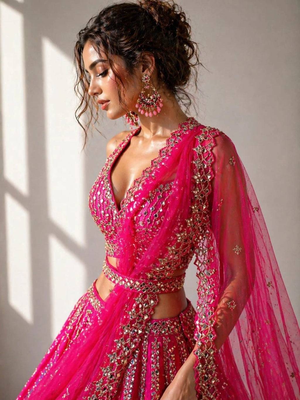 rani pink lehenga