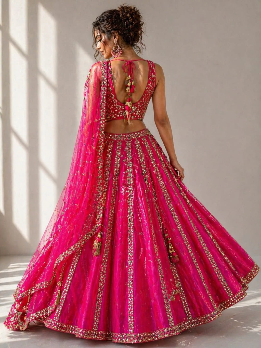 rani pink lehenga