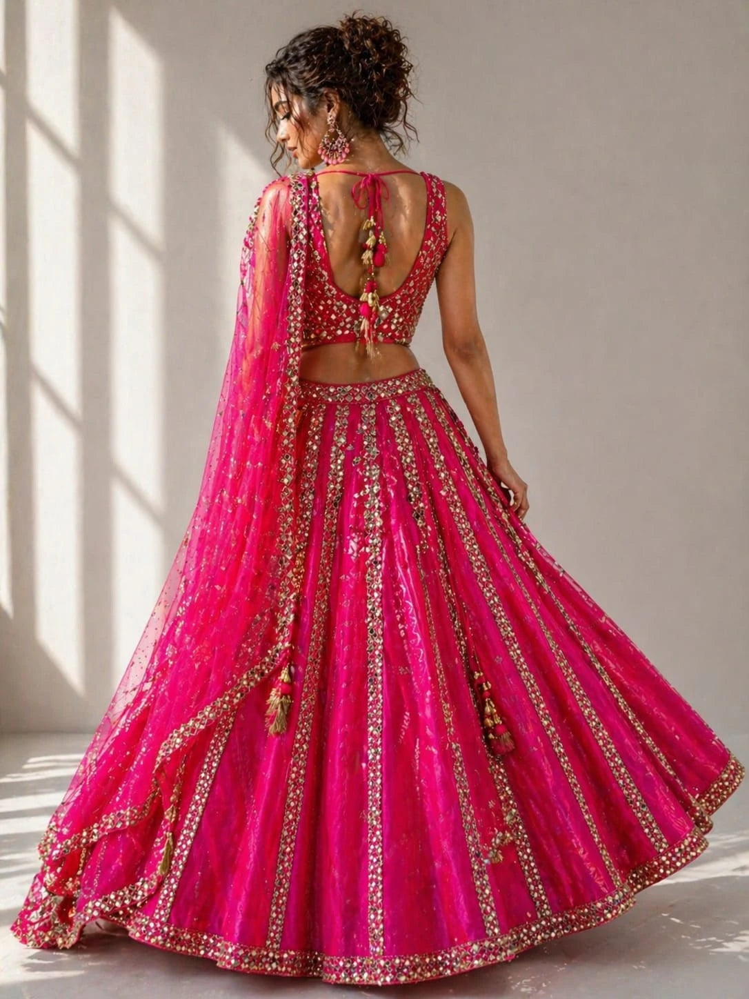 rani pink lehenga