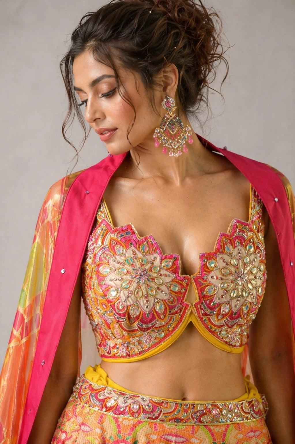 printed lehenga set