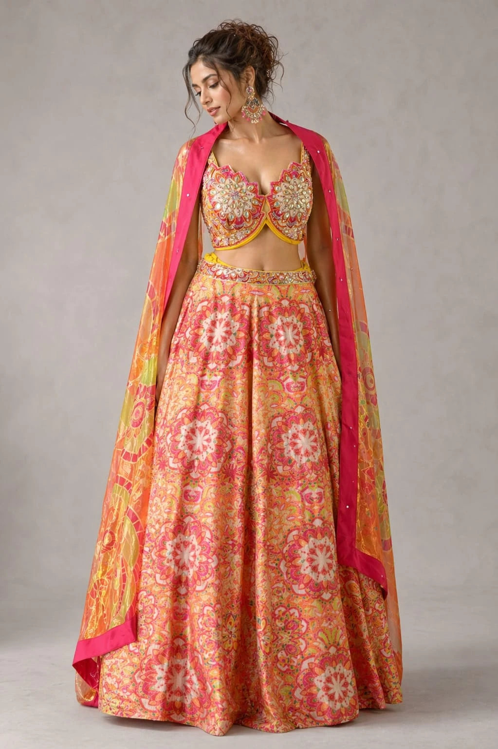 printed lehenga set