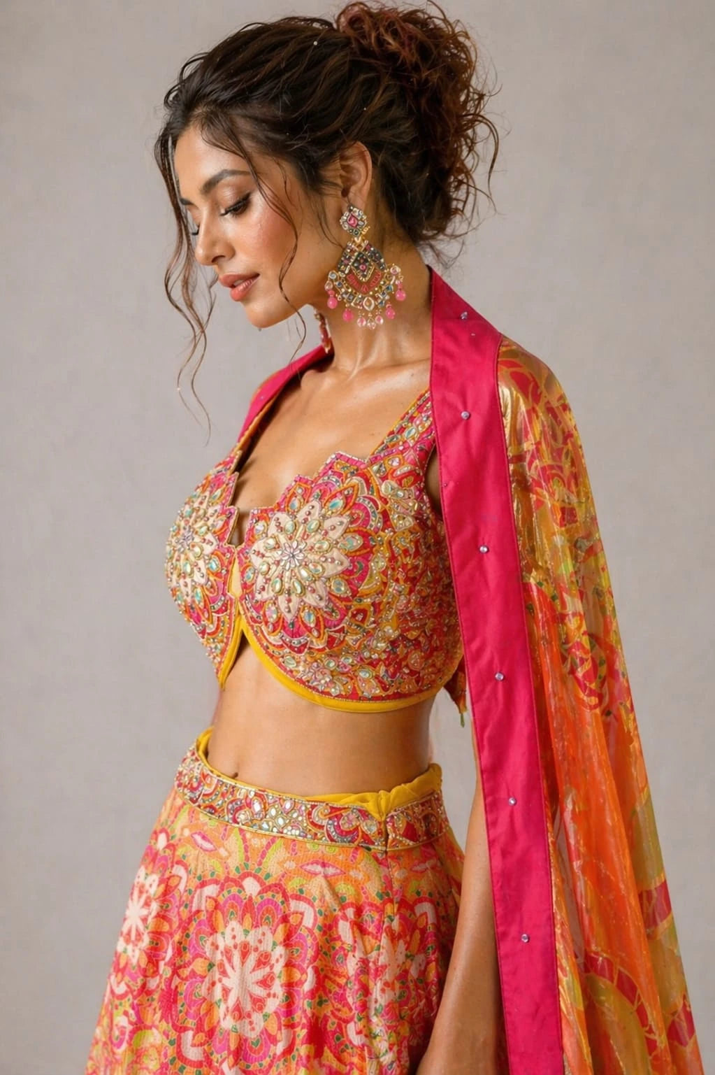printed lehenga set