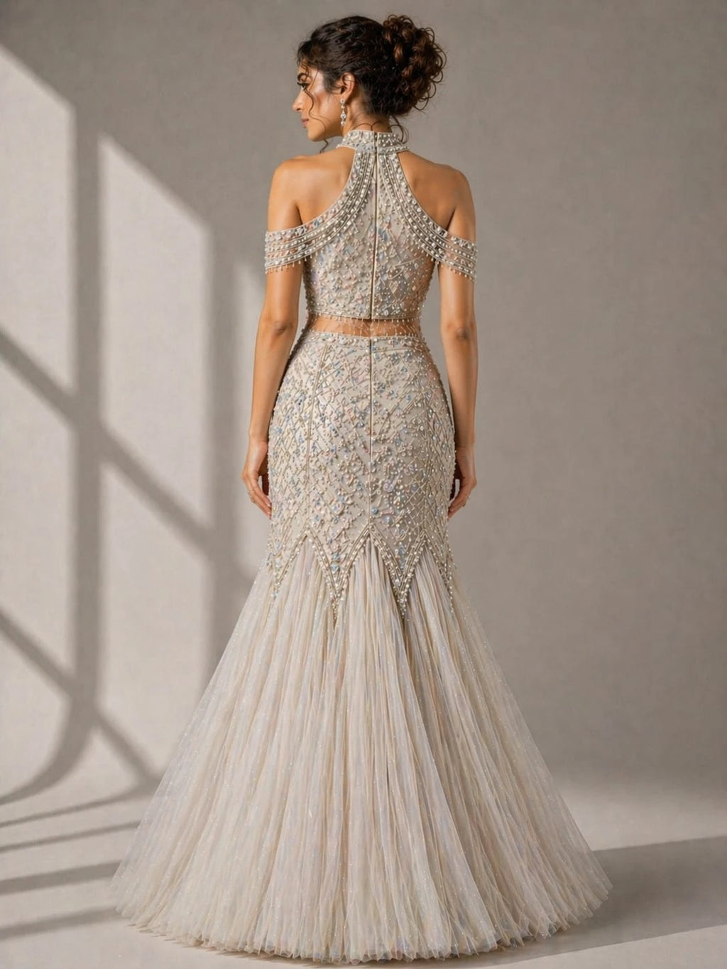 ivory mermaid lehenga