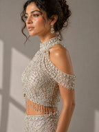 ivory mermaid lehenga