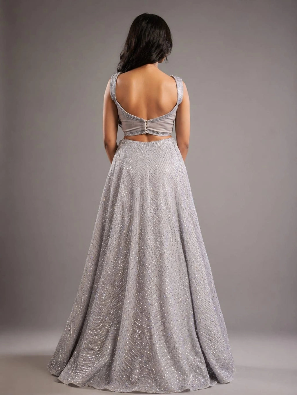 mouse shimmer lehenga