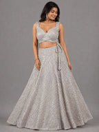 mouse shimmer lehenga