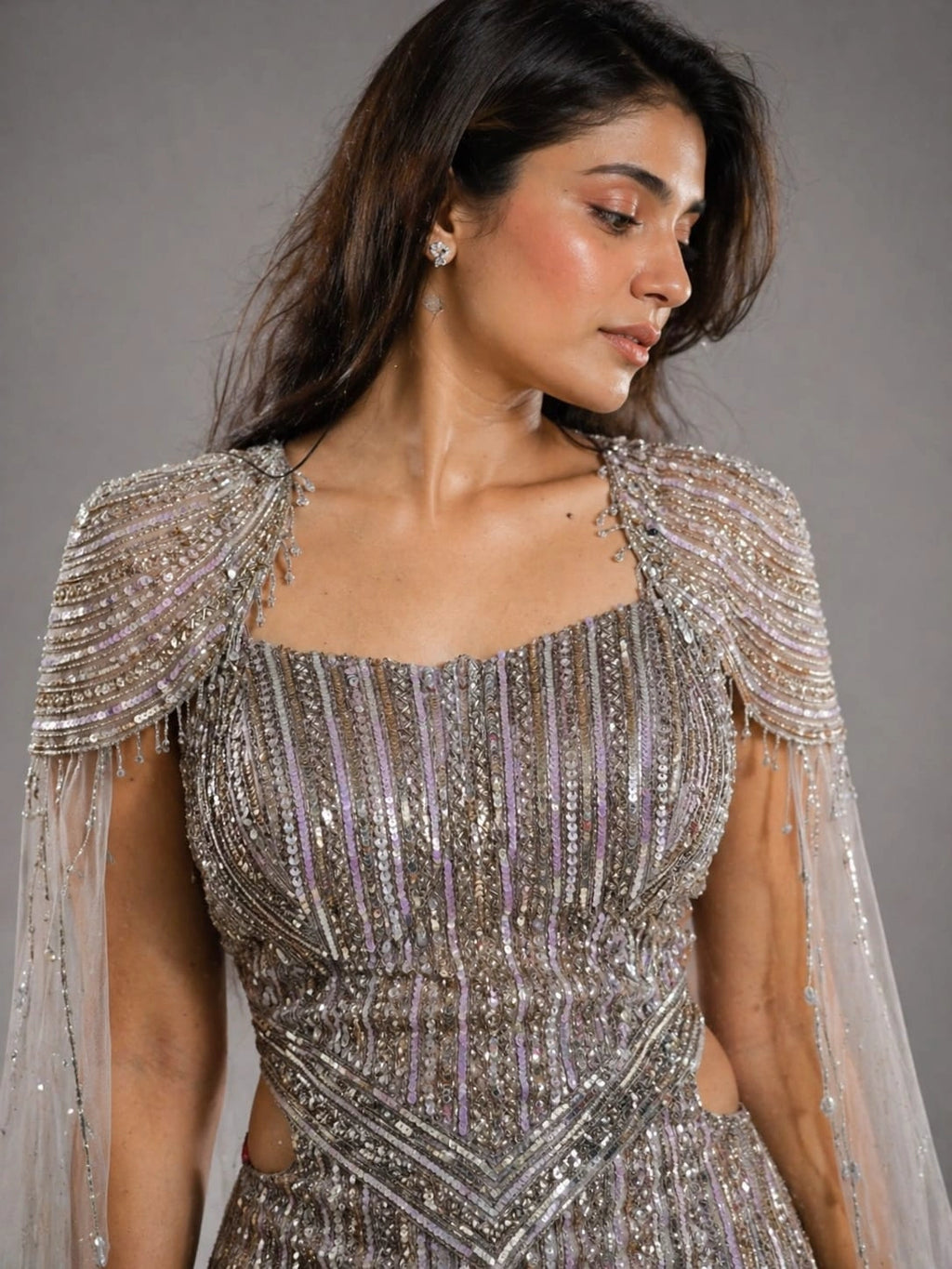 mauve gown