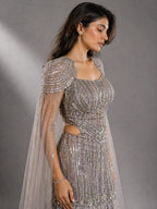 mauve gown