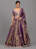  purple traditional lehenga