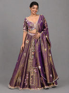  purple traditional lehenga