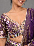  purple traditional lehenga