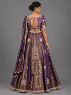 purple traditional lehenga
