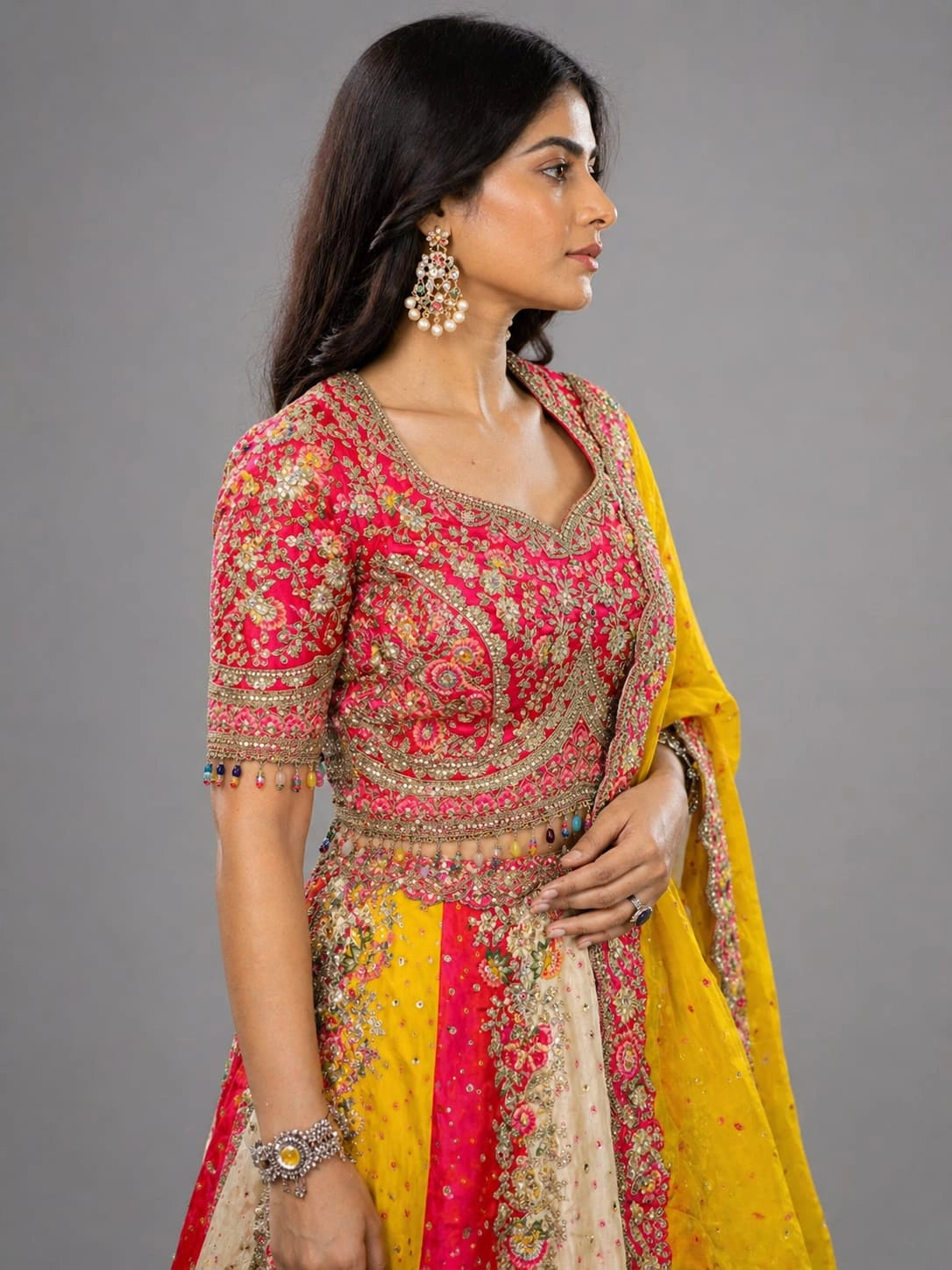 multicolor lehenga