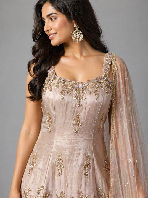 pink designer sharara