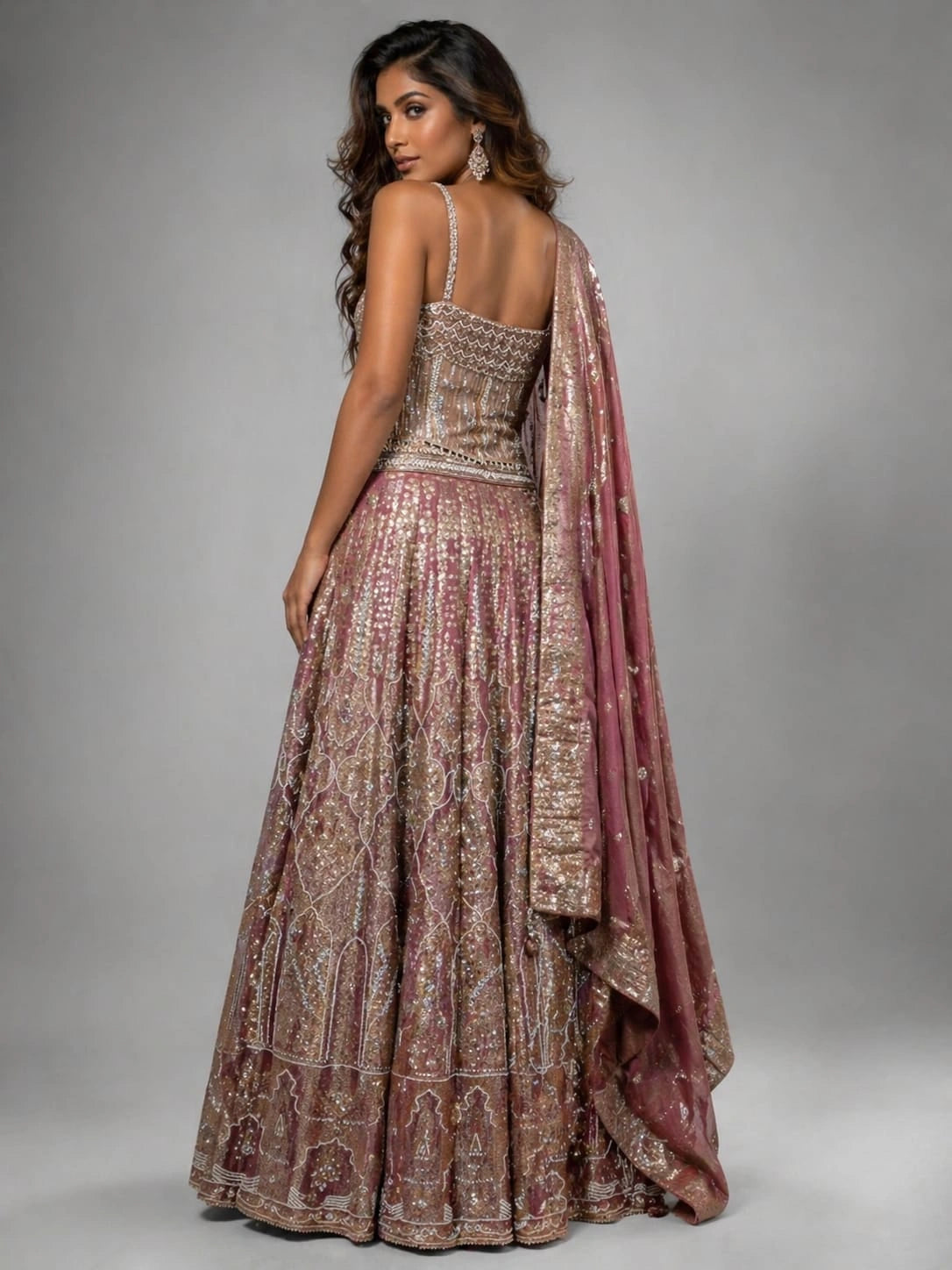 corset blouse lehenga