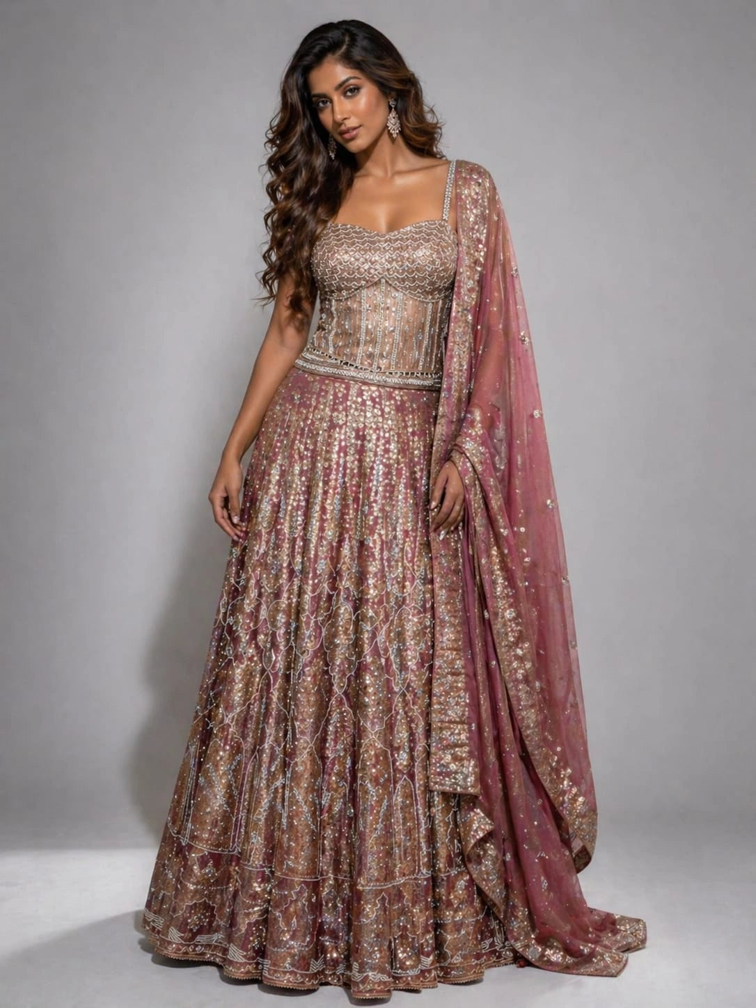 corset blouse lehenga,