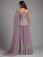lavender sharara suit