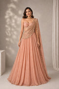  flowing pink lehenga
