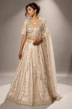 traditional ivory lehenga