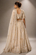 traditional ivory lehenga