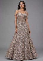 floral pink lehenga