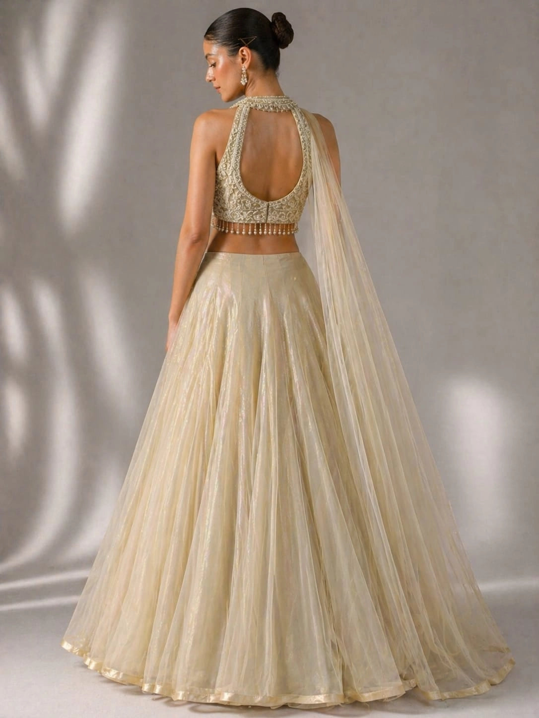 gold lehenga outfit
