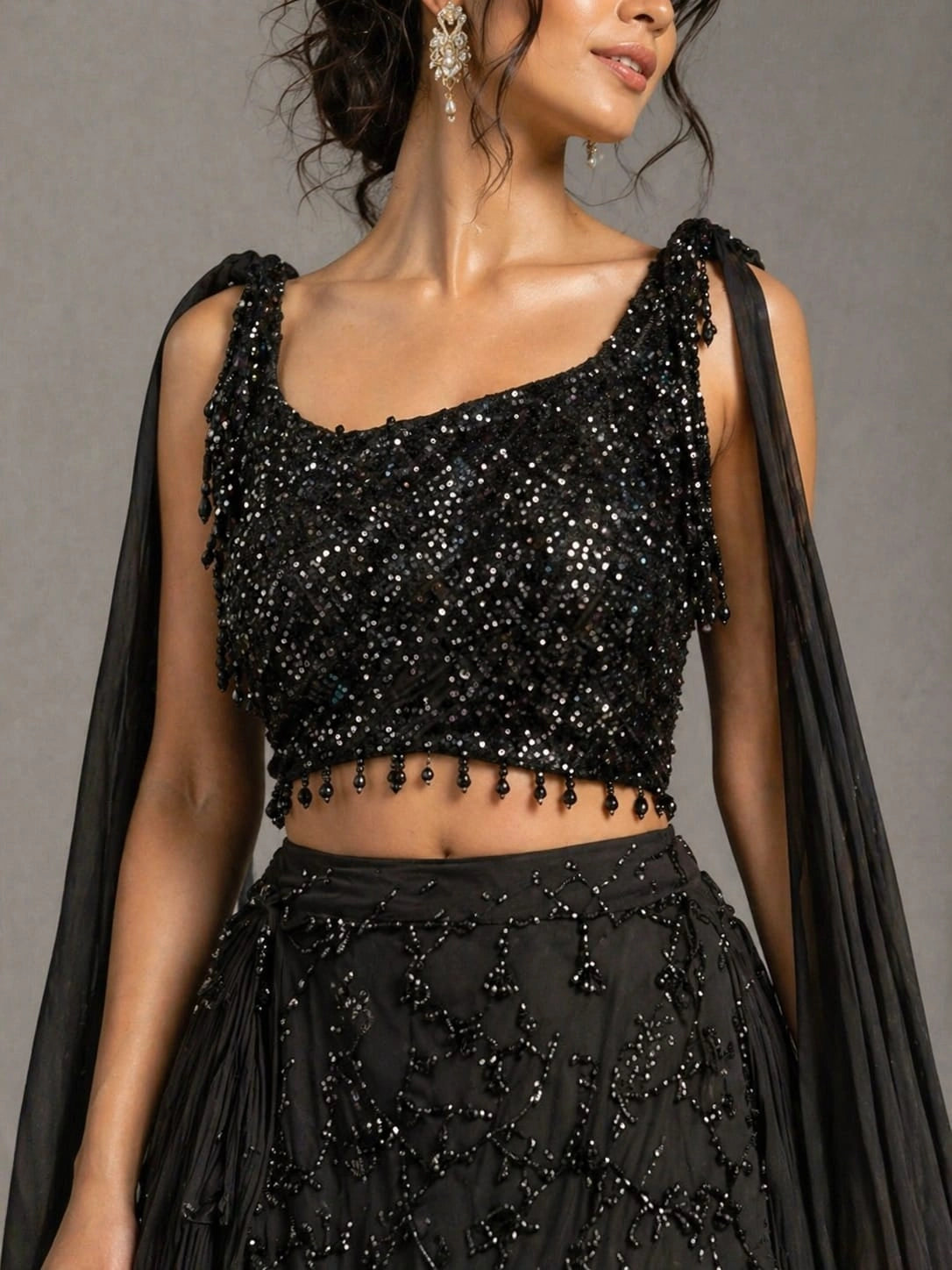 lehenga black 