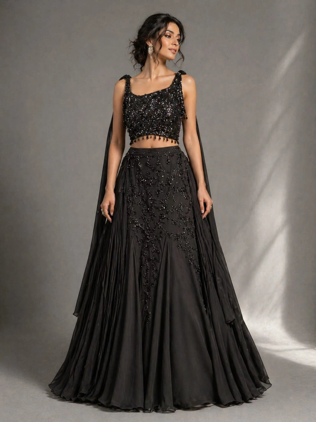 lehenga black 