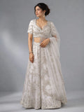 ivory dupatta lehenga
