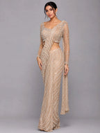 pre draped saree for women