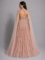 designer lavender lehenga