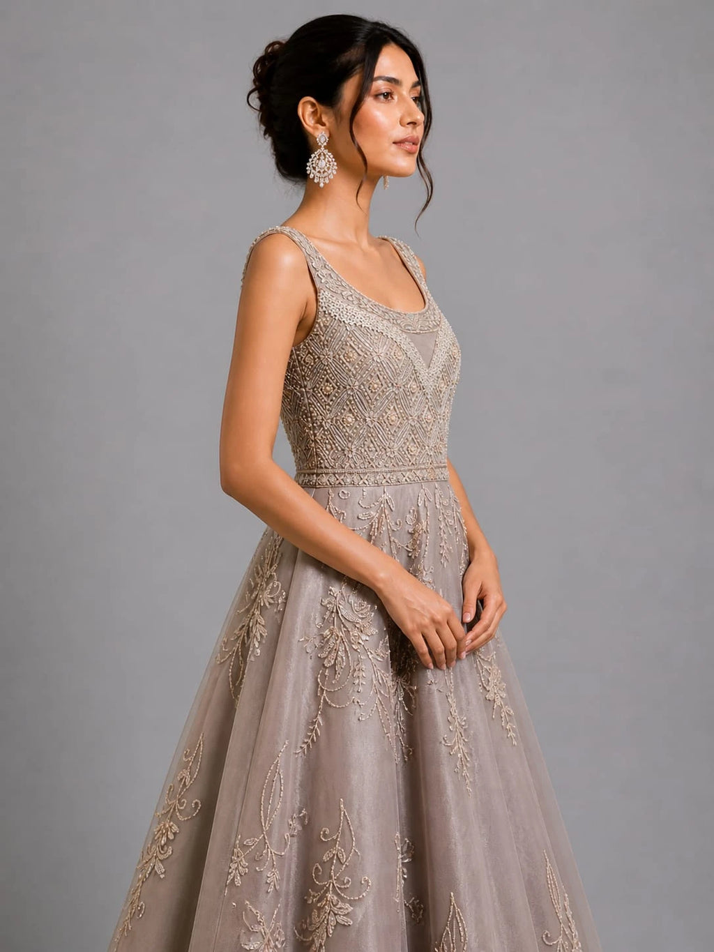 onion pink gown