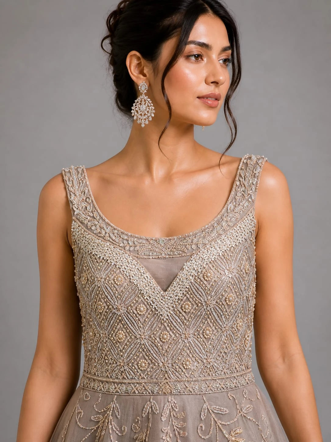 onion pink gown