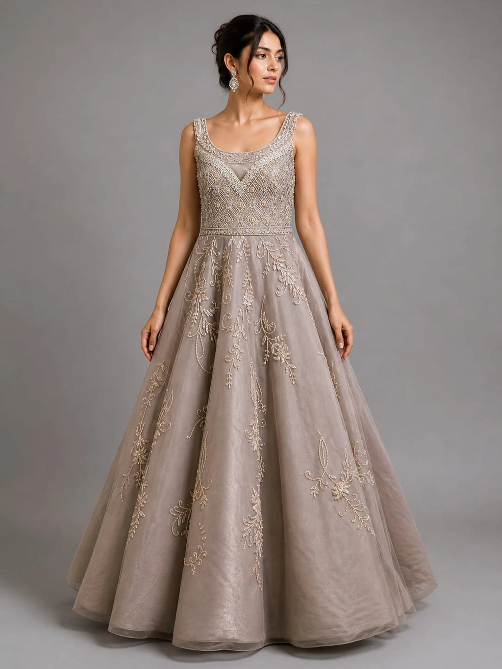 onion pink gown