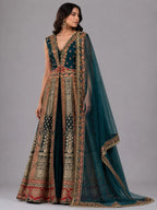 heavy border lehenga