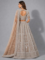 thread work lehenga