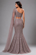 brown modern lehenga set
