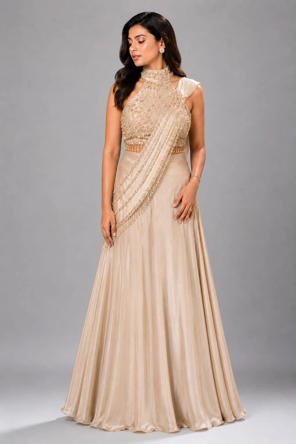 sharara suit gold