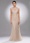 gold western gown