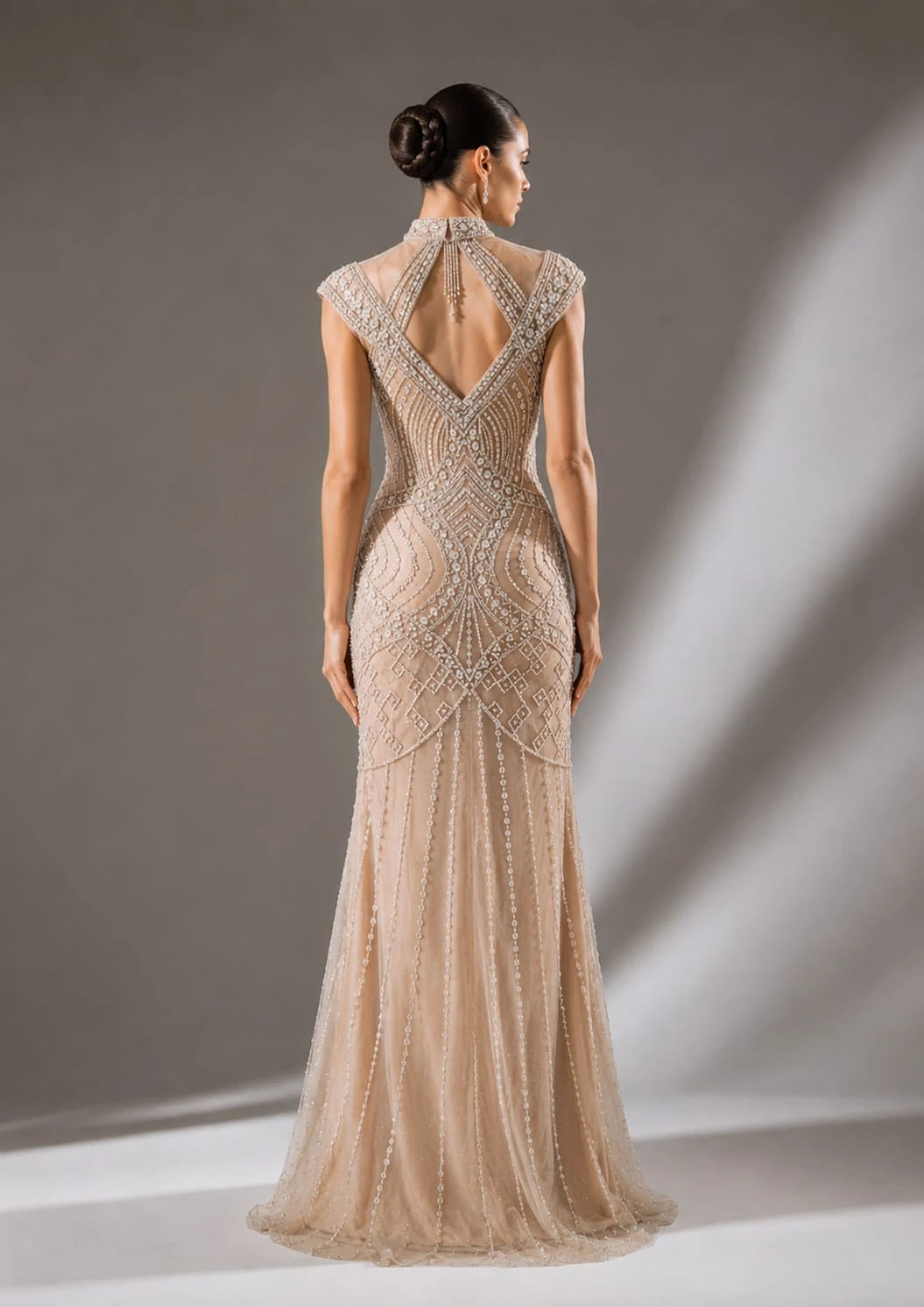 gold western gown