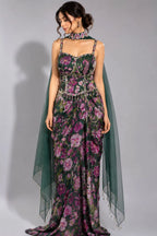 green drape dhoti