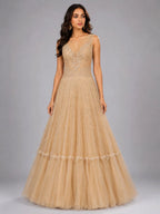 cream gown