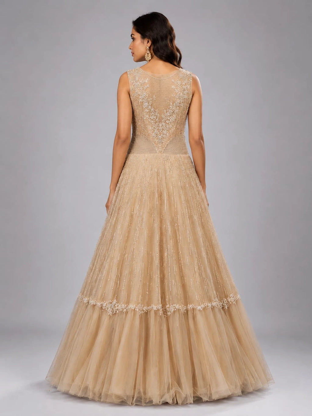 cream gown