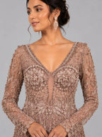 gajiri flared gown