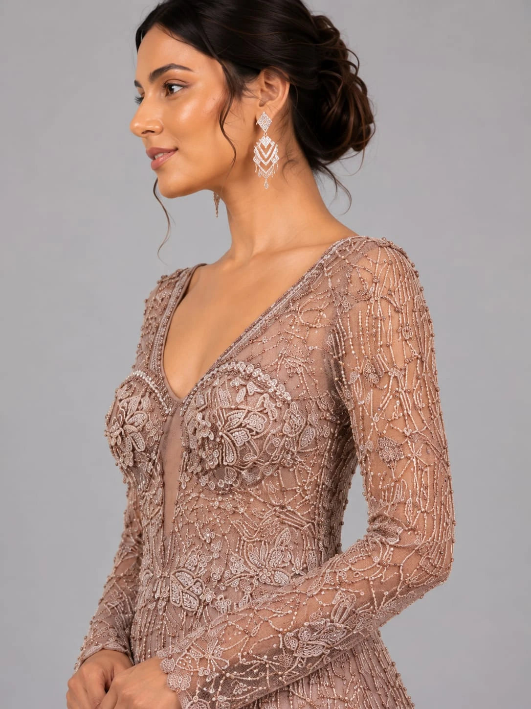 gajiri flared gown