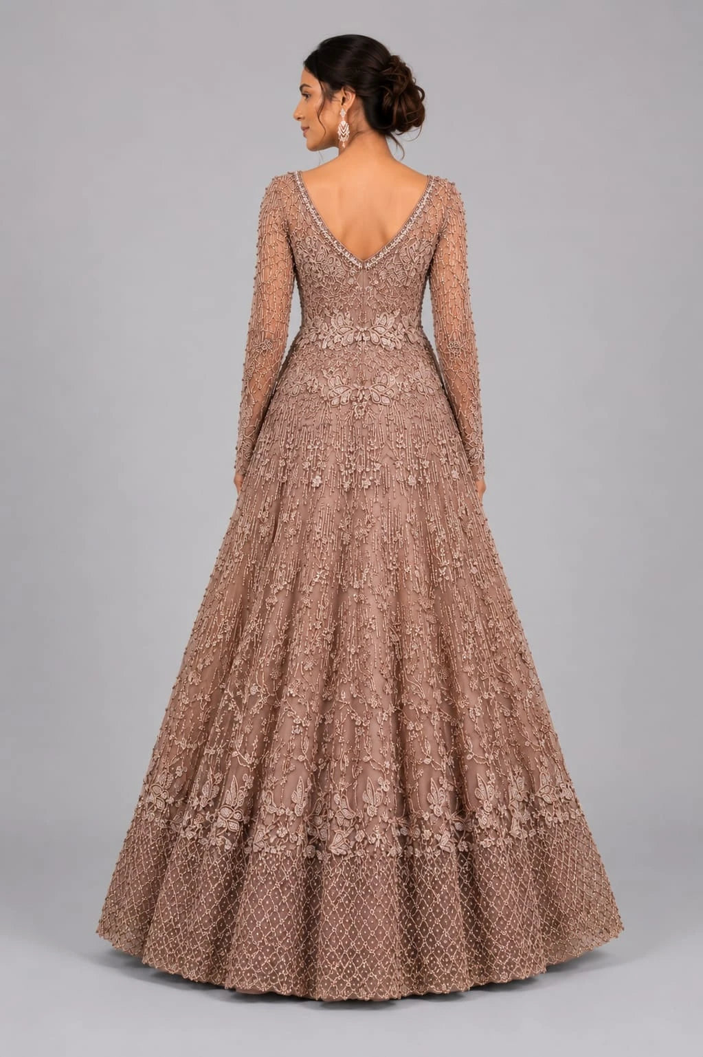 gajiri flared gown